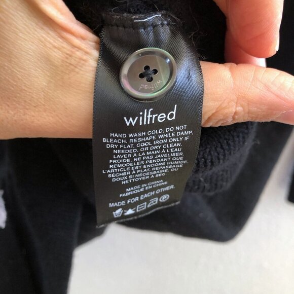 WILFRED V-Neck Cardigan 100% Merino Wool Sweater Dress Size XS - Picture 6 of 7